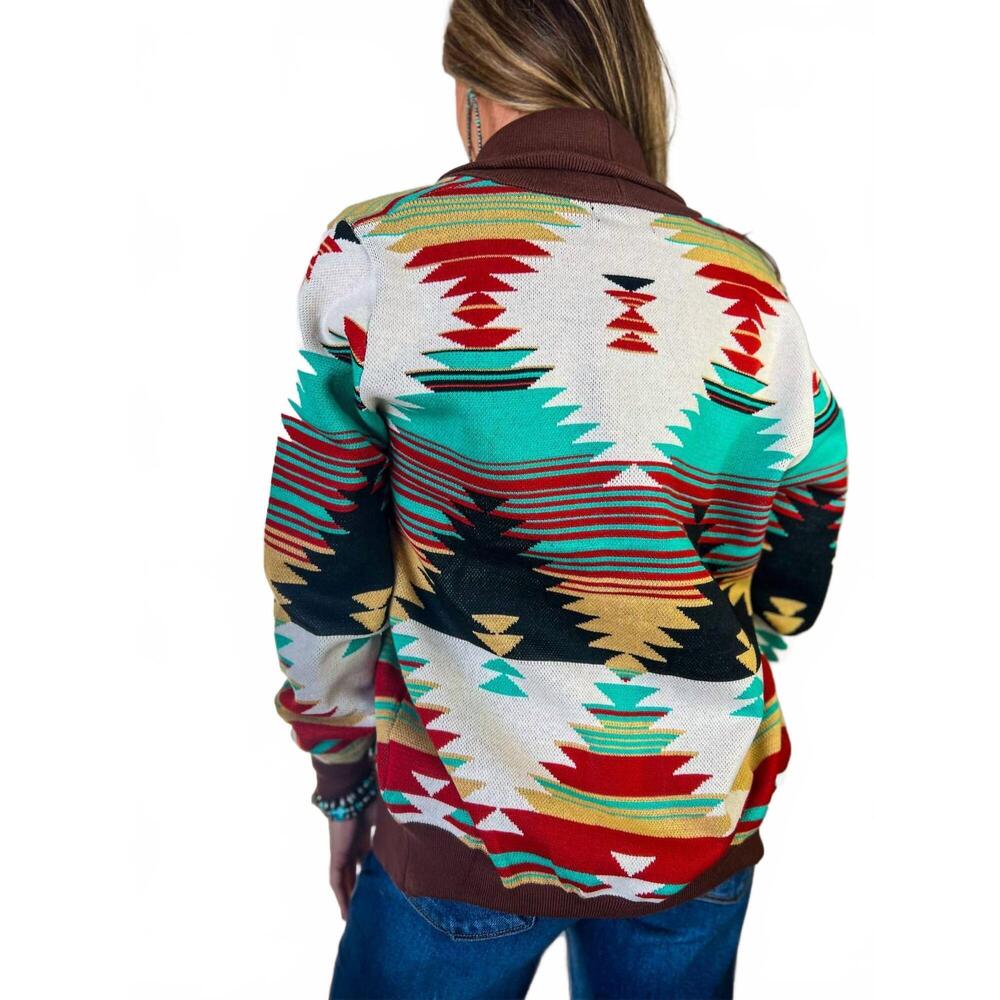 NEW STERLING KREEK southern roots sweater in multi - Picture 4 of 7